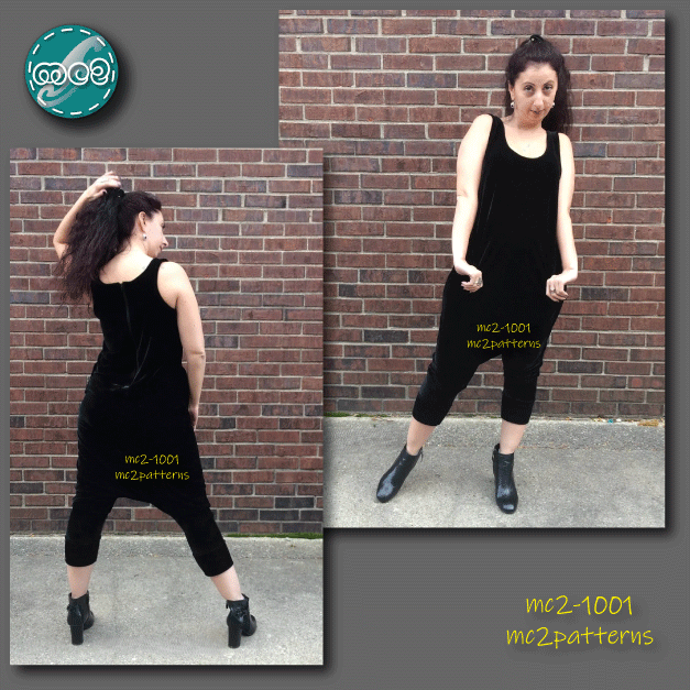 Harem-style Jumpsuit, Racer-back / mc2-1001