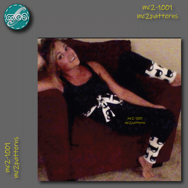 Harem-style Jumpsuit, Racer-back / mc2-1001