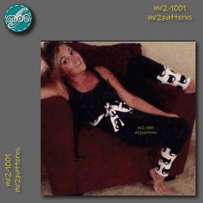 Harem-style Jumpsuit, Racer-back / mc2-1001