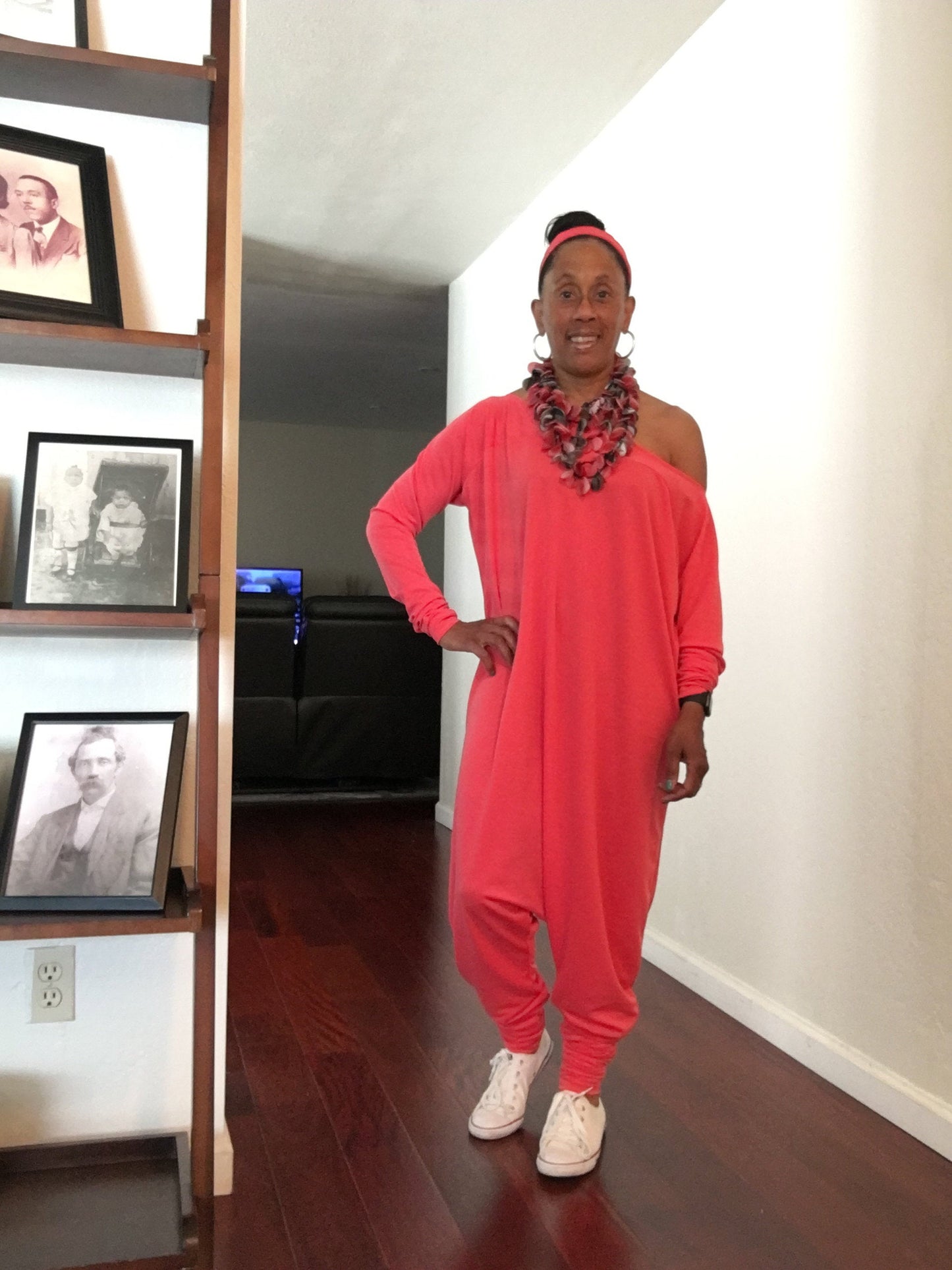 Exaggerated-length Harem-style Jumpsuit