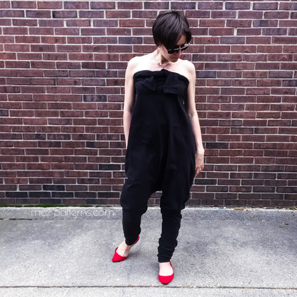 Exaggerated-length Harem-style Jumpsuit