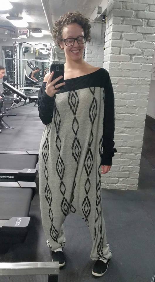 Exaggerated-length Harem-style Jumpsuit