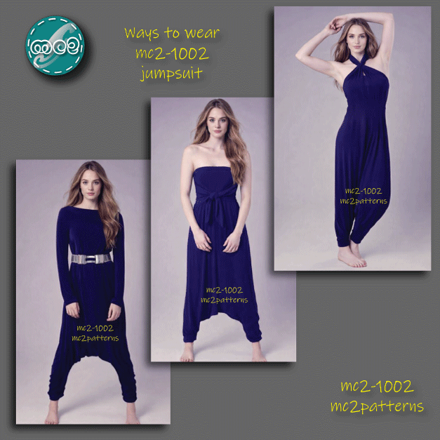 Exaggerated-length Harem-style Jumpsuit / mc2-1002