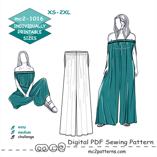 Off-shoulder Playsuit-Dress Boho Maxi / mc2-1016