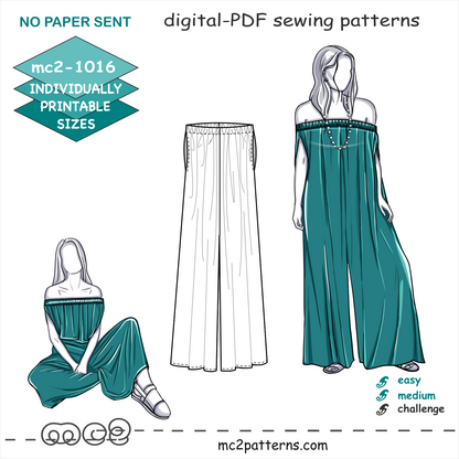 Off-shoulder Playsuit-Dress Boho Maxi
