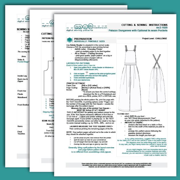 Dungarees Palazzo/ mc2-1020