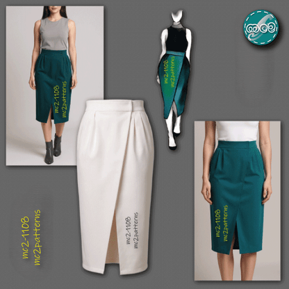 Tulip Wrap Skirt No-side-seam / mc2-1108