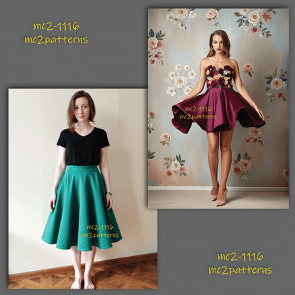 Pull-on Circle Skirt Jersey