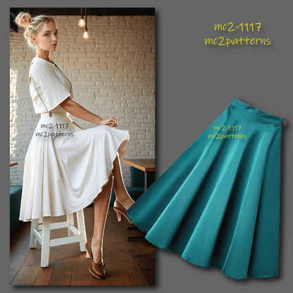 Classy Circle Skirt with Zipper
