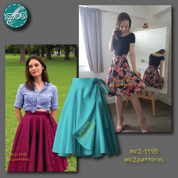 Circle Wrap-Skirt with Pockets / mc2-1118