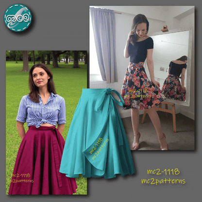 Circle Wrap-Skirt with Pockets / mc2-1118