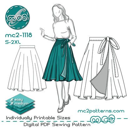 Circle Wrap-Skirt with Pockets / mc2-1118