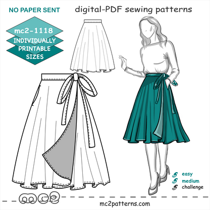 Circle Wrap-Skirt with Pockets