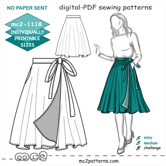 Circle Wrap-Skirt with Pockets