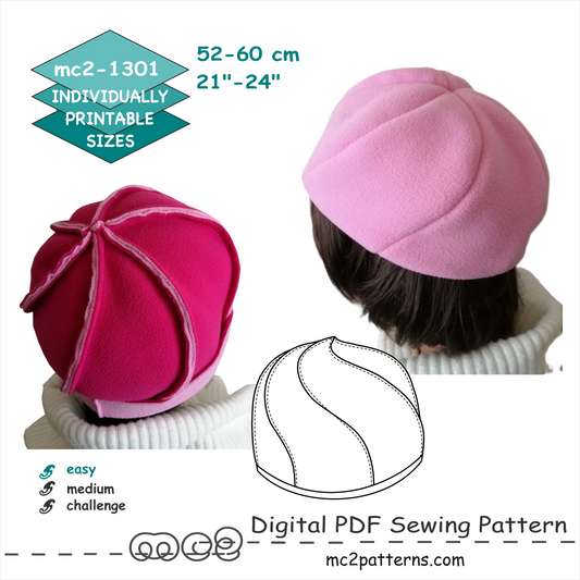 Spiral-Design Hat / mc2-1301