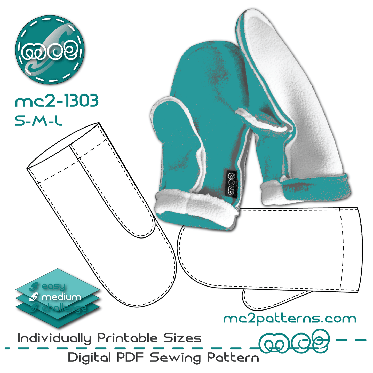 Fleece Mittens / mc2-1303