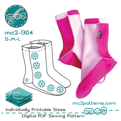 Easy-to-Make Fleece Socks / mc2-1304