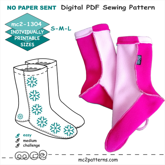 Easy-to-Make Fleece Socks