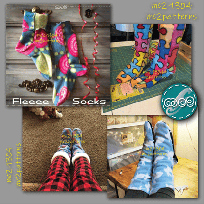 Easy-to-Make Fleece Socks / mc2-1304