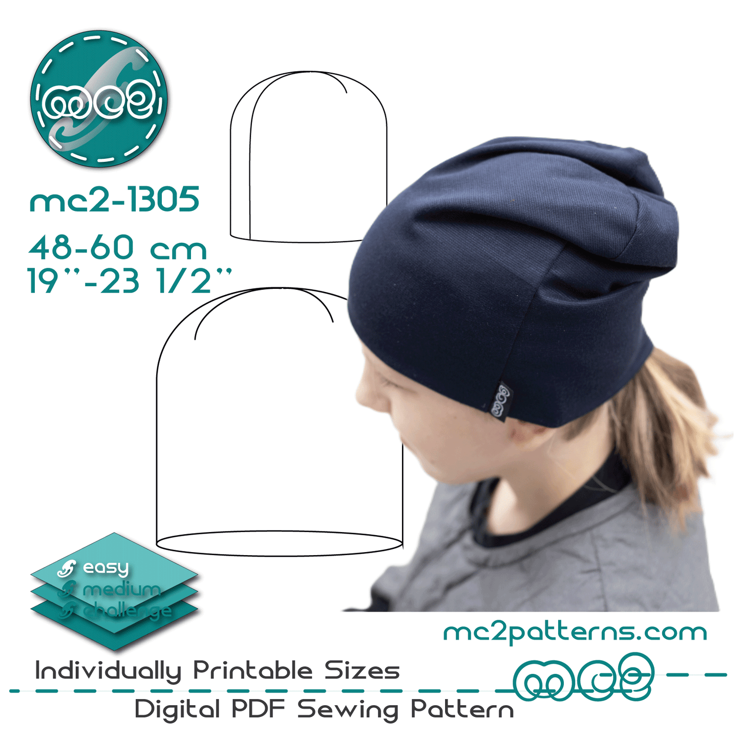 Slouchy Beanie Hat / mc2-1305