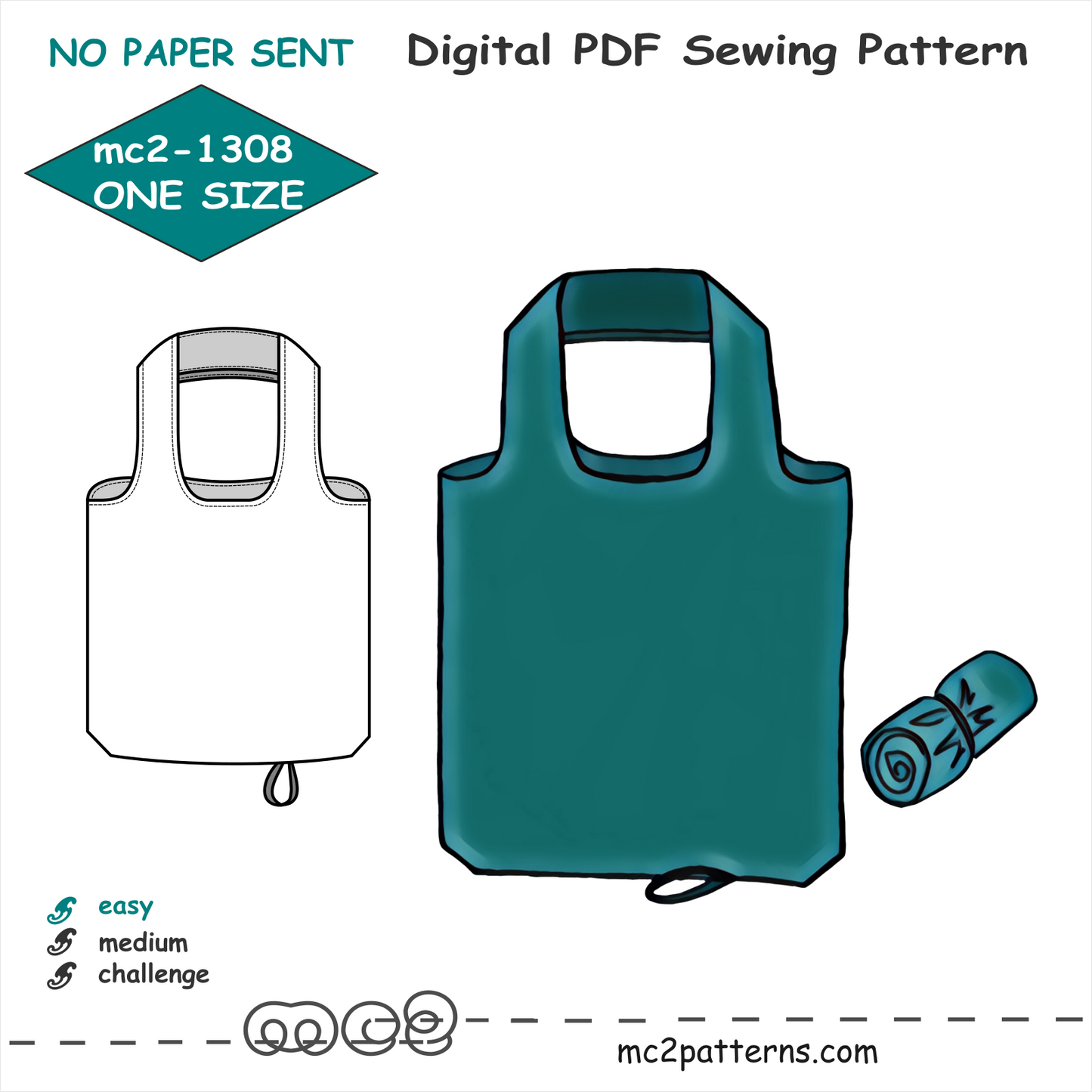 Easy-to-Make Shopping Eco-Bag / mc2-1308