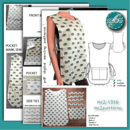 Classic Tabard-Apron Easy-to-make / mc2-1316