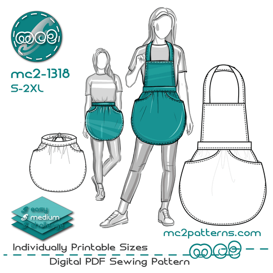 Double-layered Apron-Basket / mc2-1318