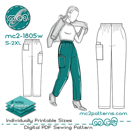 Pull-on Pants, Cargo Pockets / mc2-1805w