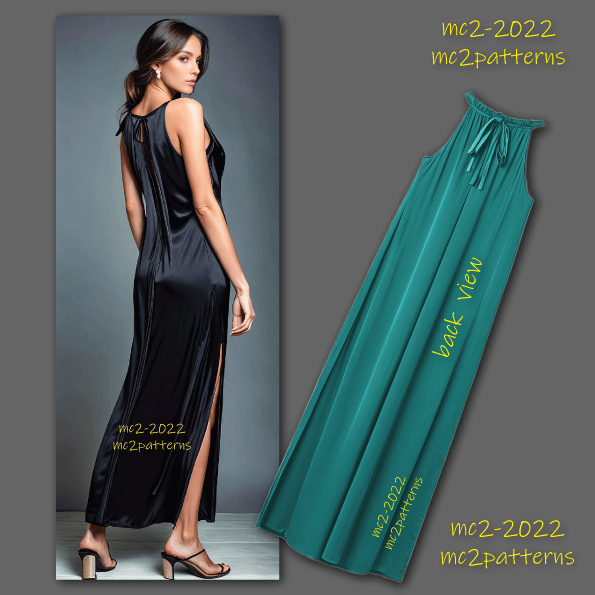 Sundress Nightgown Loose-fit Open-shoulders
