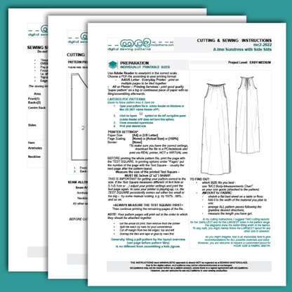 Sundress Nightgown Loose-fit Open-shoulders