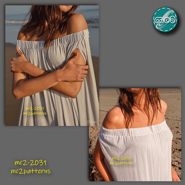 Off-shoulder Dress Loose-fit Easy-to-make / mc2-2031