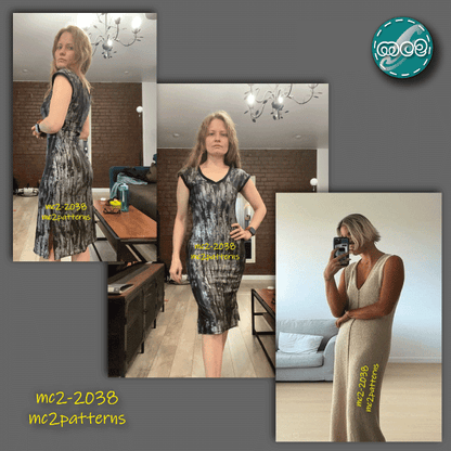 Fitted Dress Tank Top Jersey / mc2-2038