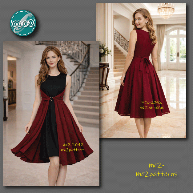 Double-wrap Dress Retro-style / mc2-2042