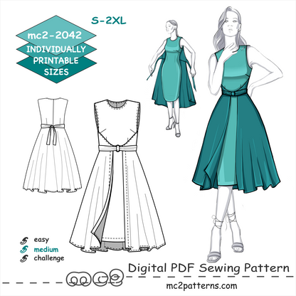 Double-wrap Dress Retro-style / mc2-2042