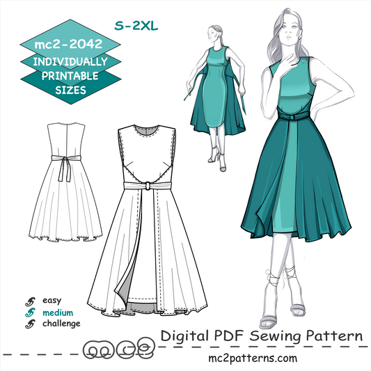 Double-wrap Dress Retro-style / mc2-2042