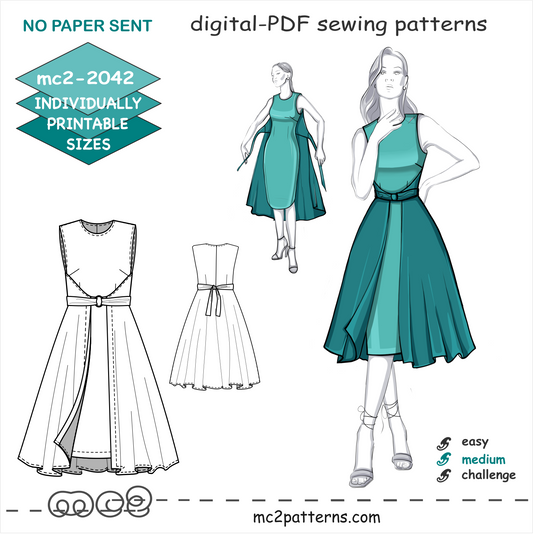 Double-wrap Dress Retro-style