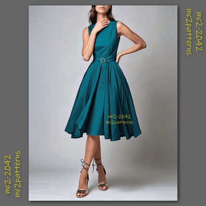 Double-wrap Dress Retro-style