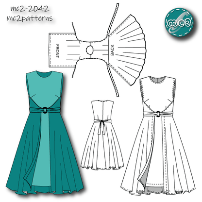 Double-wrap Dress Retro-style / mc2-2042