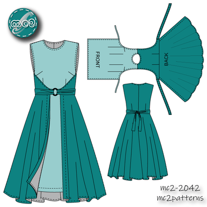 Double-wrap Dress Retro-style / mc2-2042