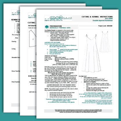 Sundress Double-layered Lined