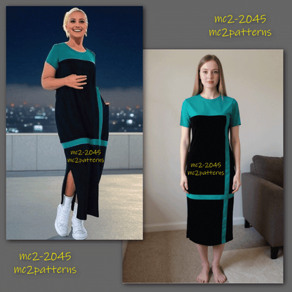 Shift Dress Sleeves Loose-fit Pockets