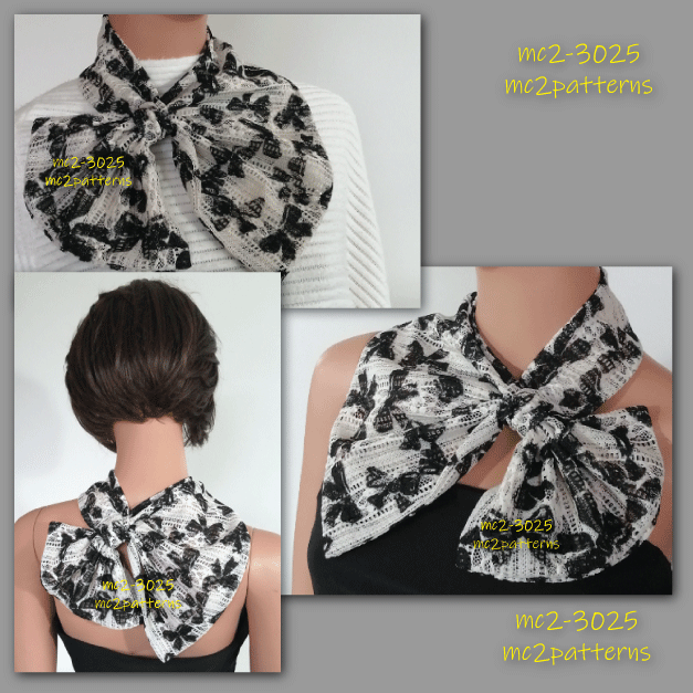 Classy French Neck Scarf / mc2-3025