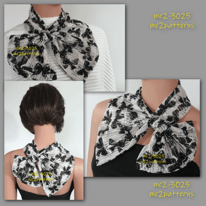 Classy French Neck Scarf / mc2-3025