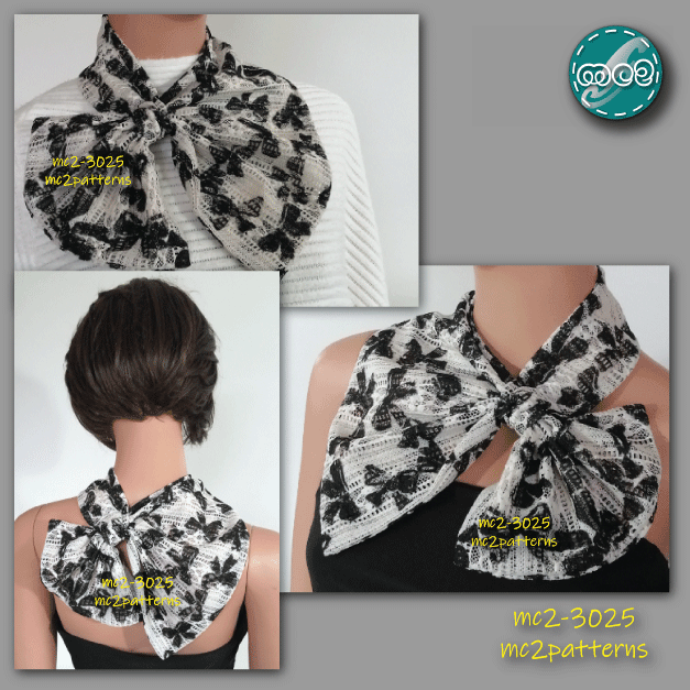 Classy French Neck Scarf / mc2-3025