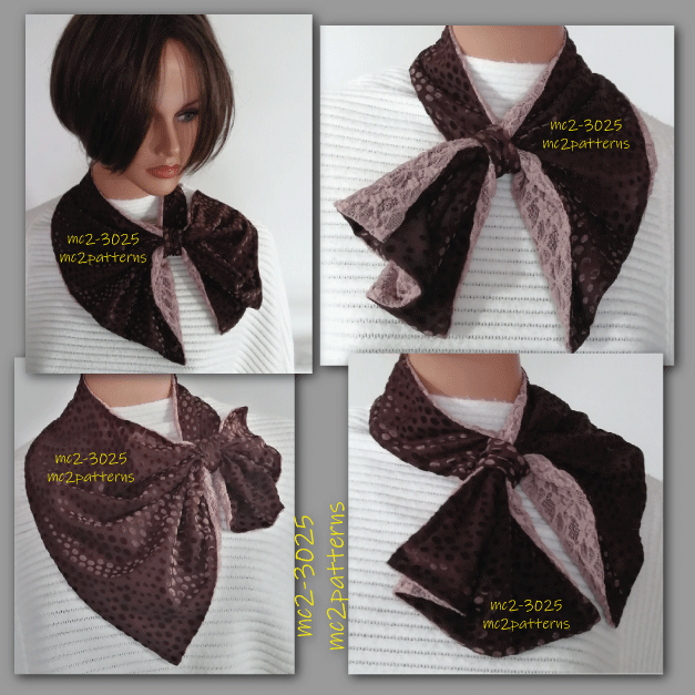Classy French Neck Scarf / mc2-3025