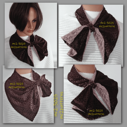 Classy French Neck Scarf / mc2-3025