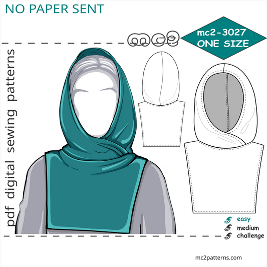 Dickey with Hood Sewing Pattern