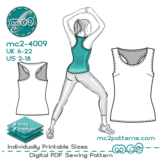 Racerback Tank Top Jersey / mc2-4009