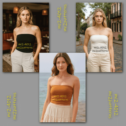 Reversible Jersey Bandeau Top / mc2-4012