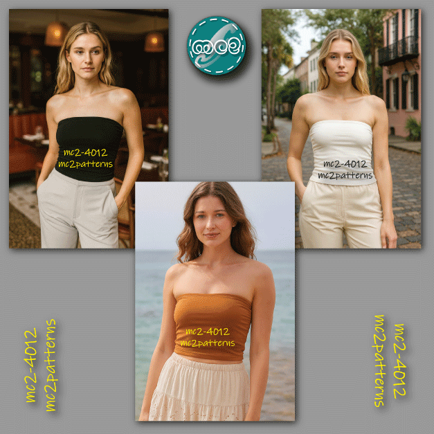 Reversible Jersey Bandeau Top / mc2-4012